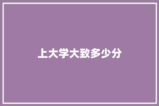 上大学大致多少分