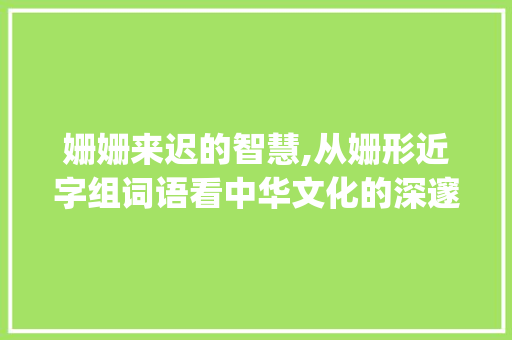 姗姗来迟的智慧,从姗形近字组词语看中华文化的深邃内涵_姗形近字组词语 合同范本