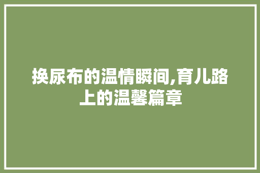 换尿布的温情瞬间,育儿路上的温馨篇章
