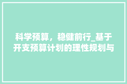 科学预算，稳健前行_基于开支预算计划的理性规划与实施